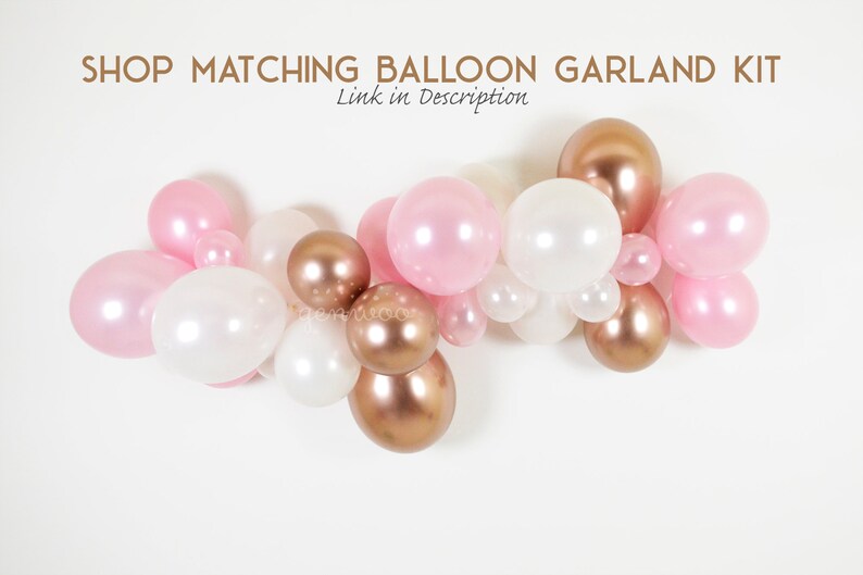 Light Pink Rose Gold High Chair Garland High Chair Banner Etsy