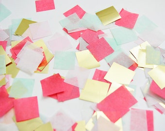 Coral Mint Gold Confetti, Coral Confetti, Coral Baby Shower, Coral Mint Birthday, Coral Cake Smash, Coral Birthday, Coral Bridal Shower