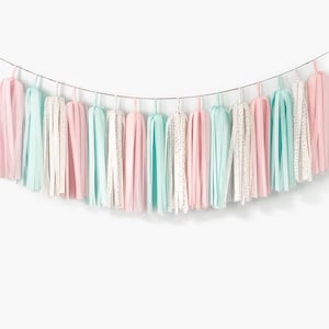 ASSEMBLED Baby Gender Reveal Tassel Garland Pink Blue Garland Gender Reveal Garland Gender Reveal Party Boy and Girl Twins Baby Shower Etsy Ireland