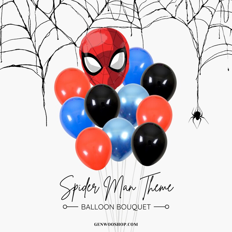 Spider Man Balloons - Etsy