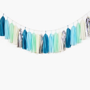 Narwhal Tassel Garland | Narwhal Party Decor | Sea Animal Party Decor | Ocean Party Decor | Beach Party | Under the Sea Party