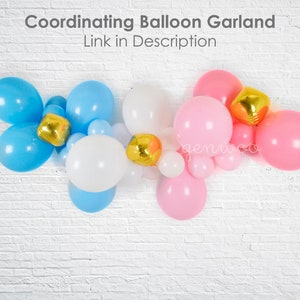 Gender Reveal Balloon Gender Reveal Ideas Gender Reveal Decor Gender Reveal Banner Baby Gender Announcement Balloon Tassels image 5