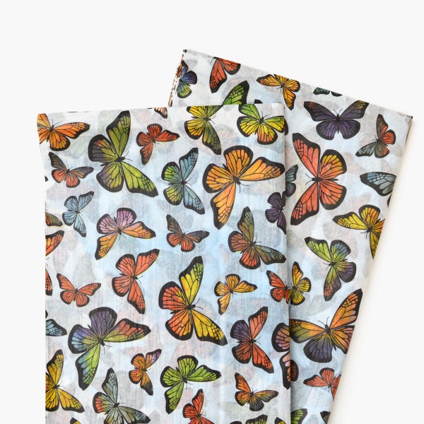 Butterflies Tissue Paper, Butterfly Pattern Paper, Christmas Gift Wrapping for Girls, Holiday Wrap Paper, Spring Garden Craft Supplies