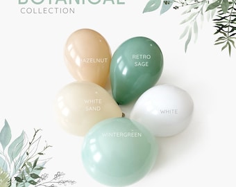 Botanical Sage Balloon Kit - Eucalyptus Balloon Garland DIY - Balloon Bouquet - Birthday Party Decorations - Wedding Backdrop - Balloon Arch