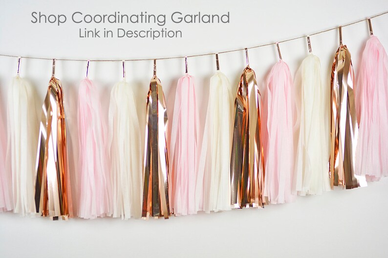 Light Pink Rose Gold High Chair Garland High Chair Banner Etsy