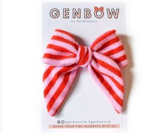 Jumbo Sweet Holiday Fable Bow Hair Clip, Christmas Hair Accessories, Christmas Gift for Little Girl, Holiday Photo Prop, Handmade Girls Bow