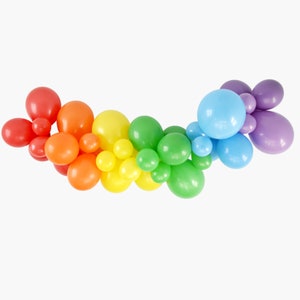 Classic Rainbow Balloon Garland Kit, Kids Rainbow Birthday Party Balloon Garland DIY, St Patrick's Day Rainbow Balloon, Gay Pride Party