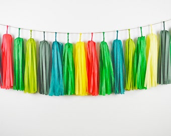 Hungry Caterpillar Inspired Tassel Garland, Caterpillar Party-Caterpillar Birthday-Kids Photo Backdrop-First Birthday-Cake Smash-Baby Shower