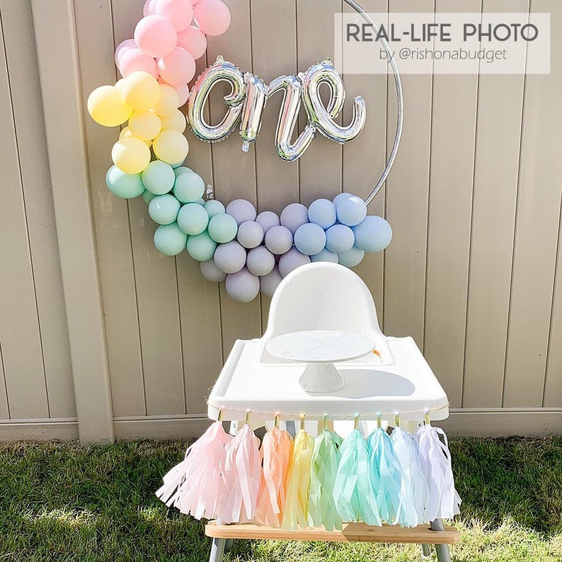 Custom High Chair Garland First Birthday Cake Smash Photo Etsy