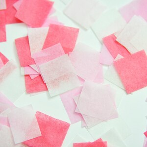 Pink Confetti, Biodegradable Confetti, Pink Wedding, Pink Birthday Party, Baby Girl Birthday, Baby Girl Cake Smash, Gender Reveal Confetti image 5