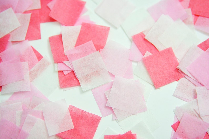 Pink Confetti, Biodegradable Confetti, Pink Wedding, Pink Birthday Party, Baby Girl Birthday, Baby Girl Cake Smash, Gender Reveal Confetti image 5