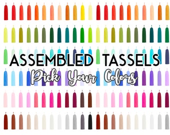 Custom Tassels ASSEMBLED, Custom Tassel Garland, Pick Your Colors, Birthday Party, Baby Shower, Bridal Shower, Personalized Party Decor