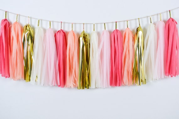 Pink Tassel Garland - Pink and Blush Party Supplies