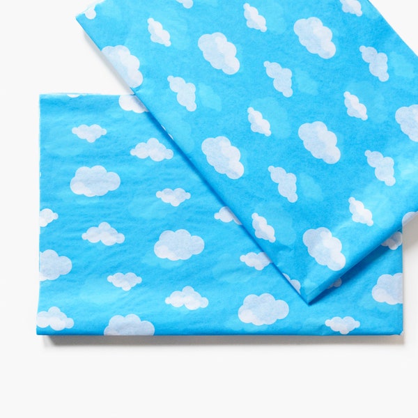 Clouds in the Sky Tissue Paper, Clouds Sky Pattern Gift Wrapping Paper, Nature Theme Gift Wrapping, Retail Packaging, sunshine party Supplie