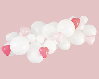 Kit de guirlande de coeur doux, arche de ballons de la Saint-Valentin, fête de la Saint-Valentin, soirée à thème dessert, décor de douche pour bébé fille, fête d'anniversaire de fille