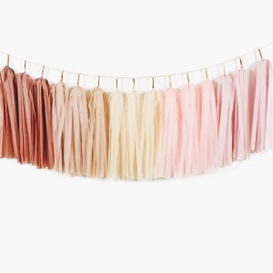  Pastel Rainbow Tassel Garland - Boho Tassel Garland