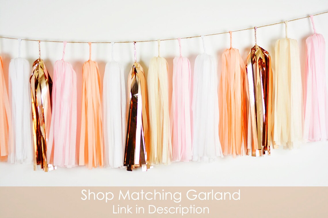 High Chair Garland Rose Gold 1st Birthday 1st Birthday Etsy