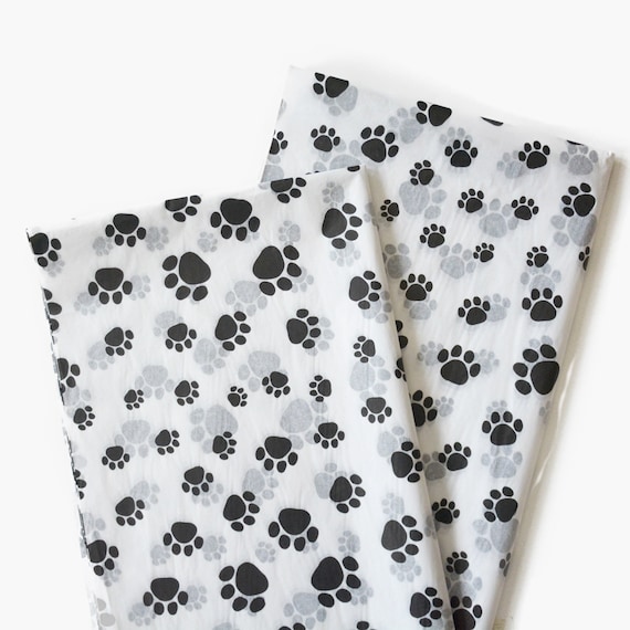 Puppy Paws Tissue Paper, Dog Birthday Tissue Paper, Gift Wrap for Dog  Lovers, Dog Paw Pattern Craft Paper Supplies, Pet Shop Packaging Paper 