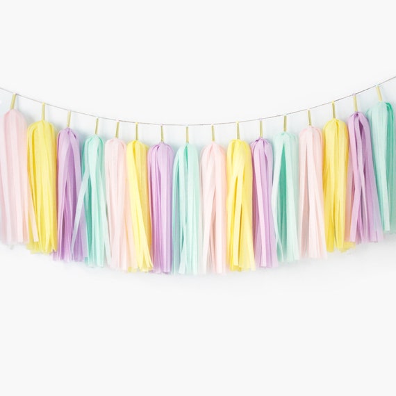 Baby Shower Stork and Tassel Garland Baby Shower Stork and Tassel Garland