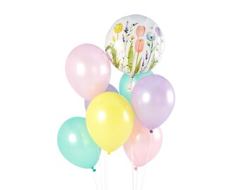 Spring Flower Garden Balloon Bouquet, Easter Balloons, Easter Party Decor, Spring Birthday, Spring Baby Shower, Bridal Shower, Mother's Day