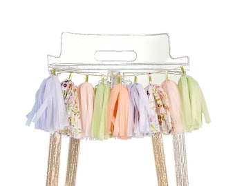 Floral Pastels High Chair Garland, Easter Baby Birthday, Garden Flower Princess First Birthday, 1st Birthday, High Chair Banner, Cake Smash
