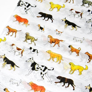 Papier de soie chiens, papier d'emballage cadeau motif chien, emballage cadeau Noël, fête d'anniversaire à thème chien, cadeau pour maman chien, fête à thème chien