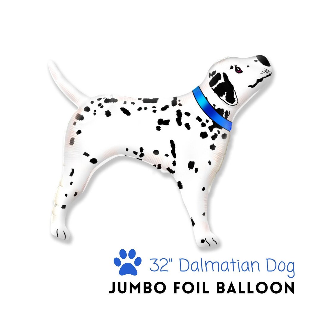 Jumbo Dalmatian Dog Foil Balloon 32 Dog Birthday Pawty Decorations Pet Dalmatian Party Supplies