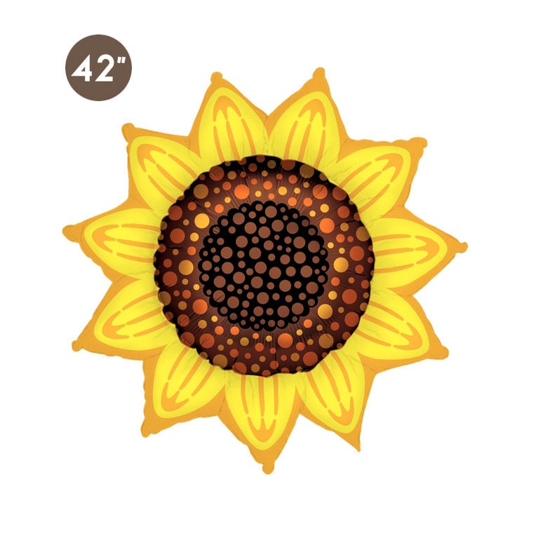 Jumbo Sunflower Foil Balloon 42inch Sunflower Birthday Party Decorations Sunflower Baby Shower Bridal Shower First Birthday