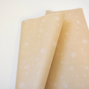 Papier de soie kraft flocon de neige, Fournitures d'activités pour enfants, Papier d'emballage cadeau, Papier d'emballage flocon de neige, Emballage de cadeau, Papier d'emballage rustique