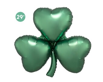 St Patrick's Day Shamrock Foil Balloon 29-inch, Jumbo Balloon, St Patrick's Day Party Decorations, Irish Party Decoration, St Paddy's Day
