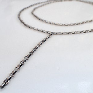 Layered Sterling Silver Chain Necklace, Minimalist, Bib Choker