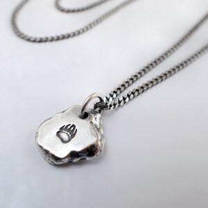 Men's Large 316L Stainless Steel Bear Claw Pendant Necklace – Silver Elfasteel