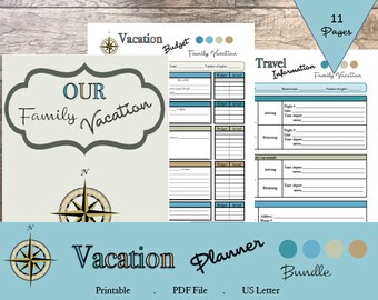 vacation budget etsy