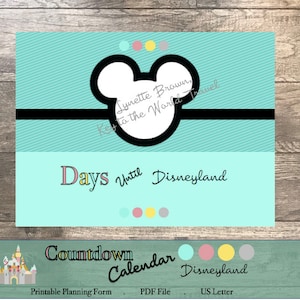 Disneyland Countdown Calendar