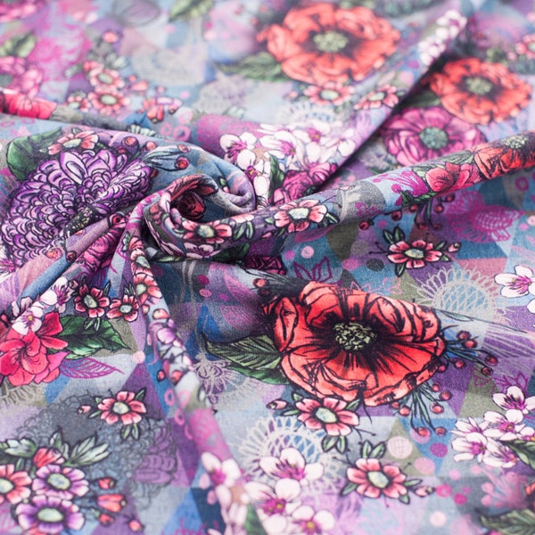 VIGO "Flowers" by Lila Lotta Jersey violett