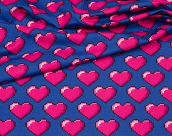 HHL 72ppi "hearts" Jersey pink-dunkelblau