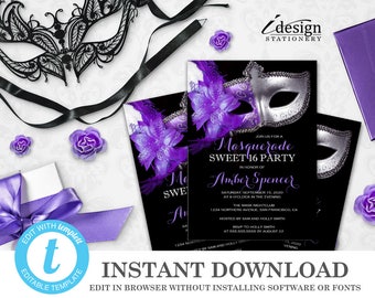 sweet 16 invitation etsy