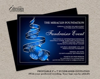 black tie dinner fundraising invitations printable tuxedo etsy
