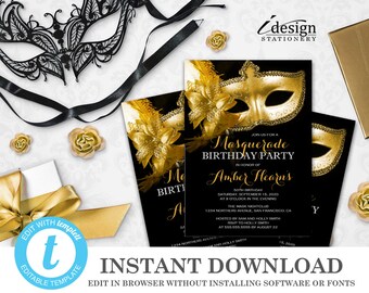50th birthday invitations etsy