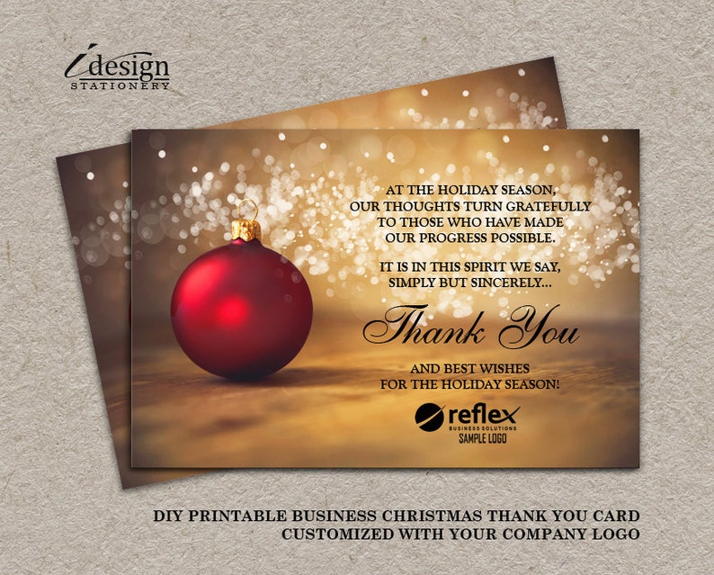 business christmas card template