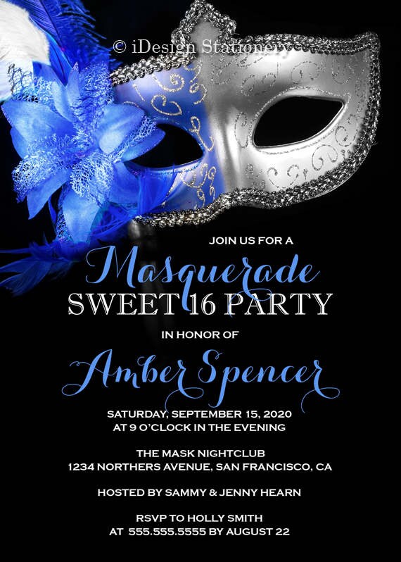 Sweet 16 Masquerade Invitations Mesi Rsd7 Org