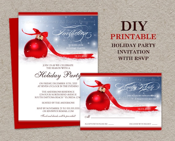 Party Invitations With Rsvp Cards 5