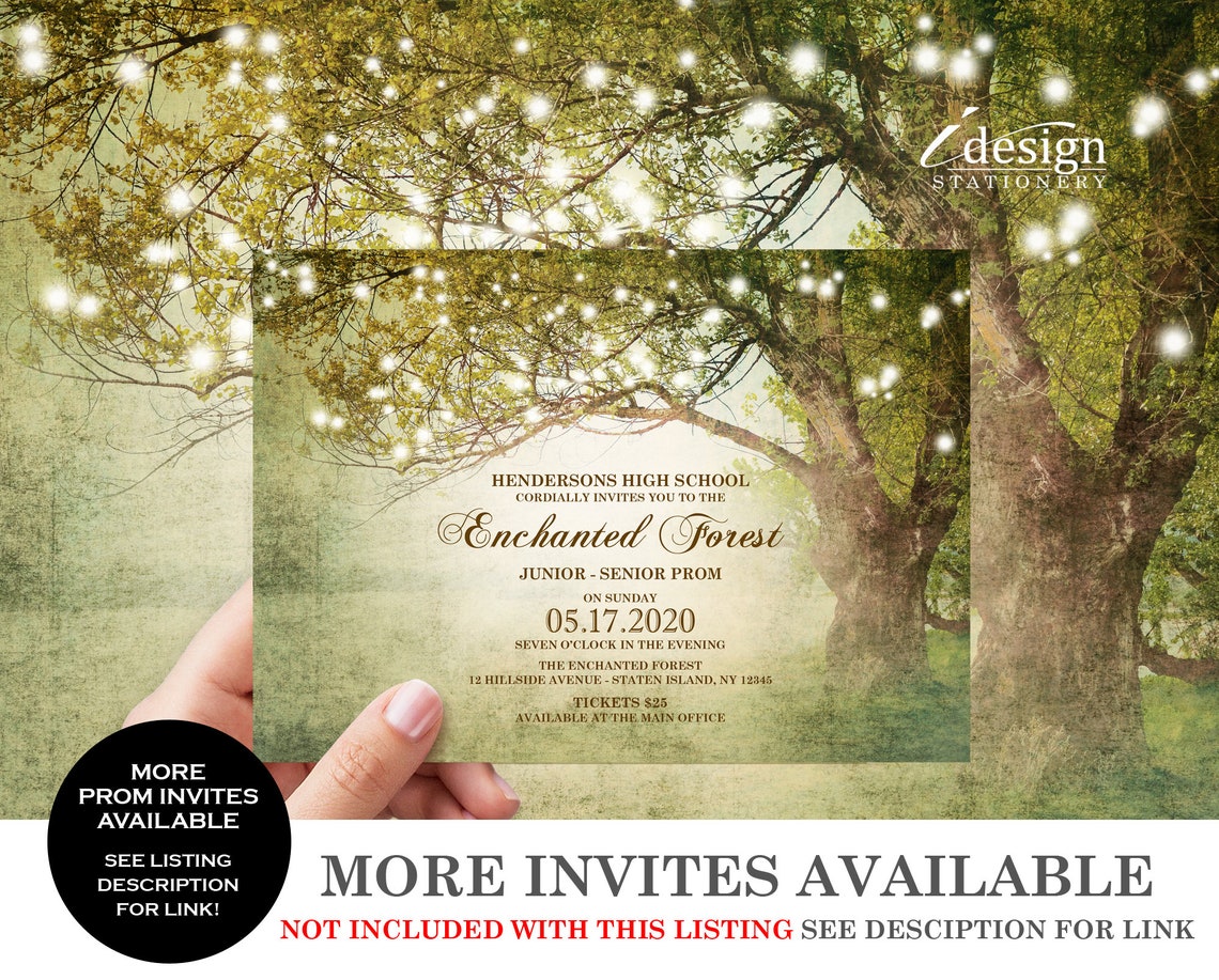 enchanted-forest-prom-invitation-template-editable-fairytale-etsy