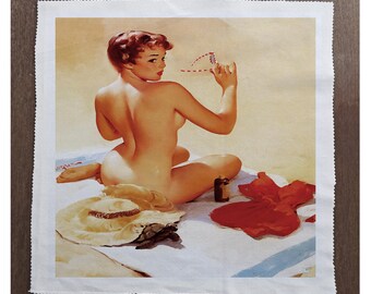 Bedroom Pin Up Girl Fabric Panel Make Cushion Upholstery Craft
