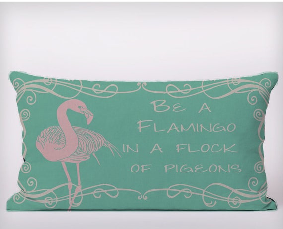 Flamingo Flock Pigeons Printed Fabric Panel Make A Cushion Upholstery Craft 