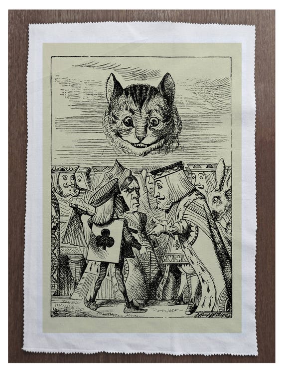 Alice in Wonderland Applique Fabric  Mad Hatter Cheshire Cat Lot 5 iron sew kids 
