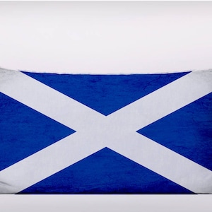 British Scottish Scotland Flag  - Cushion Cover Case Or Stuffed With Insert