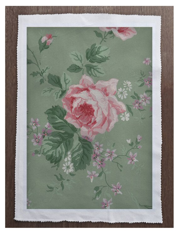 Tissu Coton Vert Pour Quilting Et Patchwork - Motif Récolte D'automne - Poids Léger