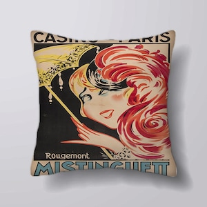 Casino de Paris Mistinguett  - Cushion Cover Case Or Stuffed With Insert