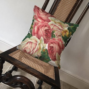 vintage roses flowers rose - Cushion Cover Case Or Stuffed With Insert